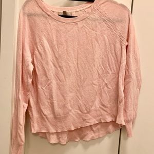 Pale Pink Cashmere Blend Sweater